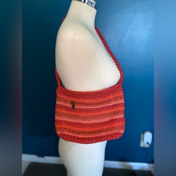 Croft and Barrow Orange cross body Crochet Bag - Picture 8 of 12